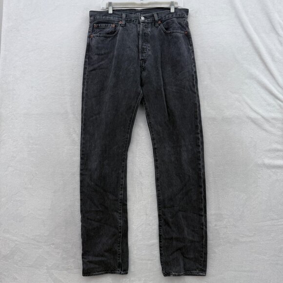 Levi's Other - Levis 501 Jeans Mens 32x34 Black Original Fit Straight Leg Button Fly